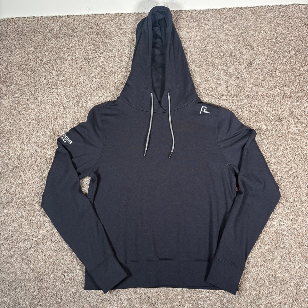 Rhoback Performance Hoodie Navy Blue Nucor Indiana Graphic Women Small S